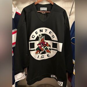 Phoenix Coyotes Authentic Practice Jersey CCM Black Center Ice size 52